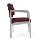 Lesro Lenox Steel Wide Guest Chair Metal Frame, Silver, RF Nebbiolo Upholstery LS1201 - alternate 2